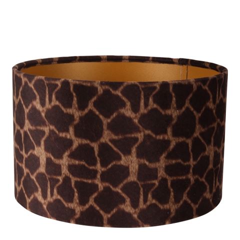 Lampshade 25 cm - Giraffe Print - Brown - Fabric