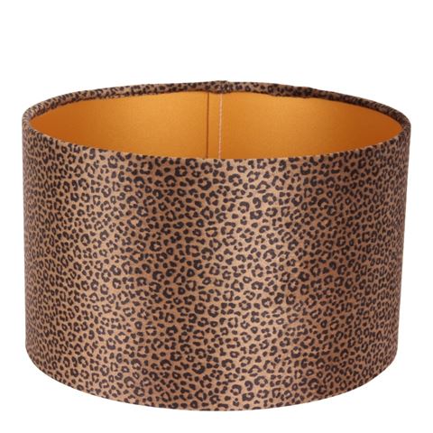 Lampshade 25 cm - Leopard Print - Brown - Fabric