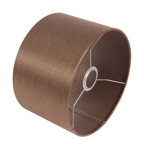 Lampshade 25 cm - Cylinder - Earth Beige - Fabric