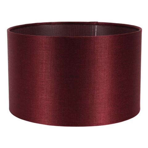 Lampenkap 25 cm - Cilinder - Rood - Stof