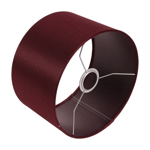 Lampenkap 25 cm - Cilinder - Rood - Stof