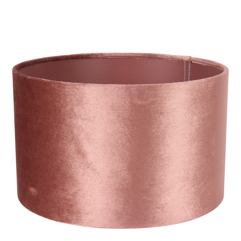 Lampshade 25 cm - Cylinder - Pink - Fabric
