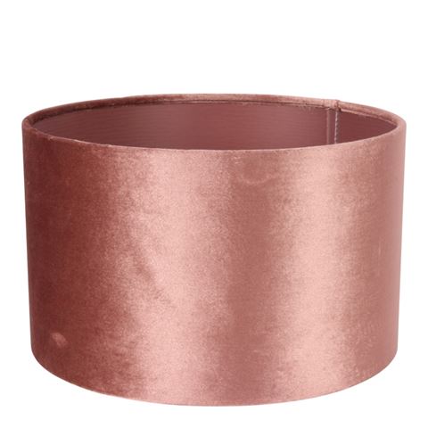 Lampshade 25 cm - Cylinder - Pink - Fabric
