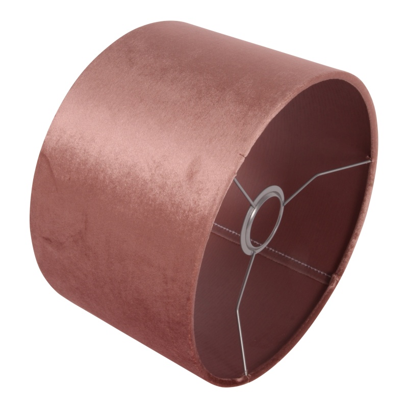 Lampshade 25 cm - Cylinder - Pink - Fabric