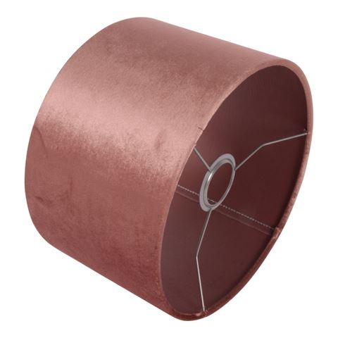 Lampshade 25 cm - Cylinder - Pink - Fabric