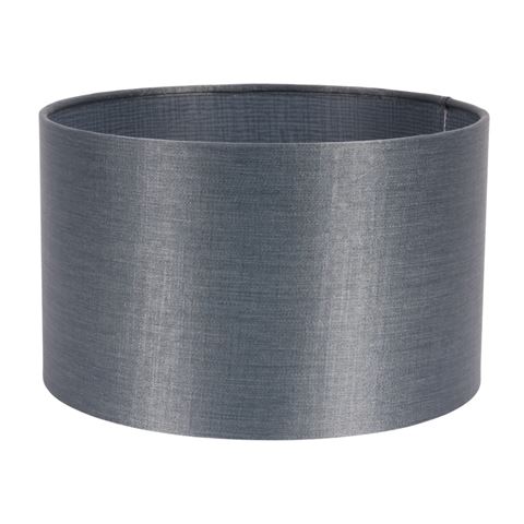 Lampenkap 25 cm - Cilinder - Blauw - Stof