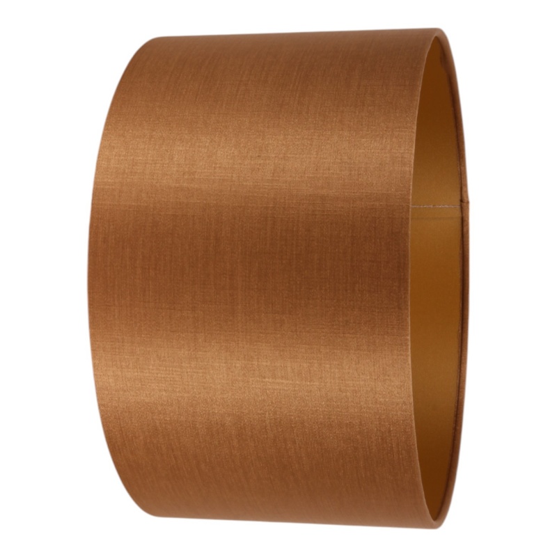 Lampenkap 30 cm - Cilinder - Goud - Stof