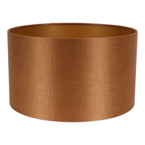 Lampenkap 30 cm - Cilinder - Goud - Stof