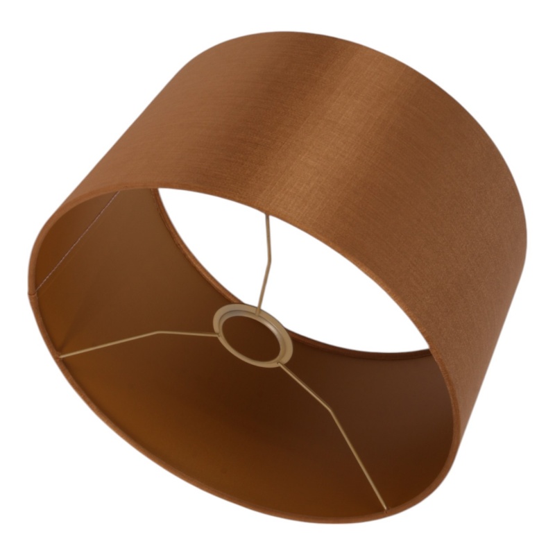 Lampenkap 30 cm - Cilinder - Goud - Stof