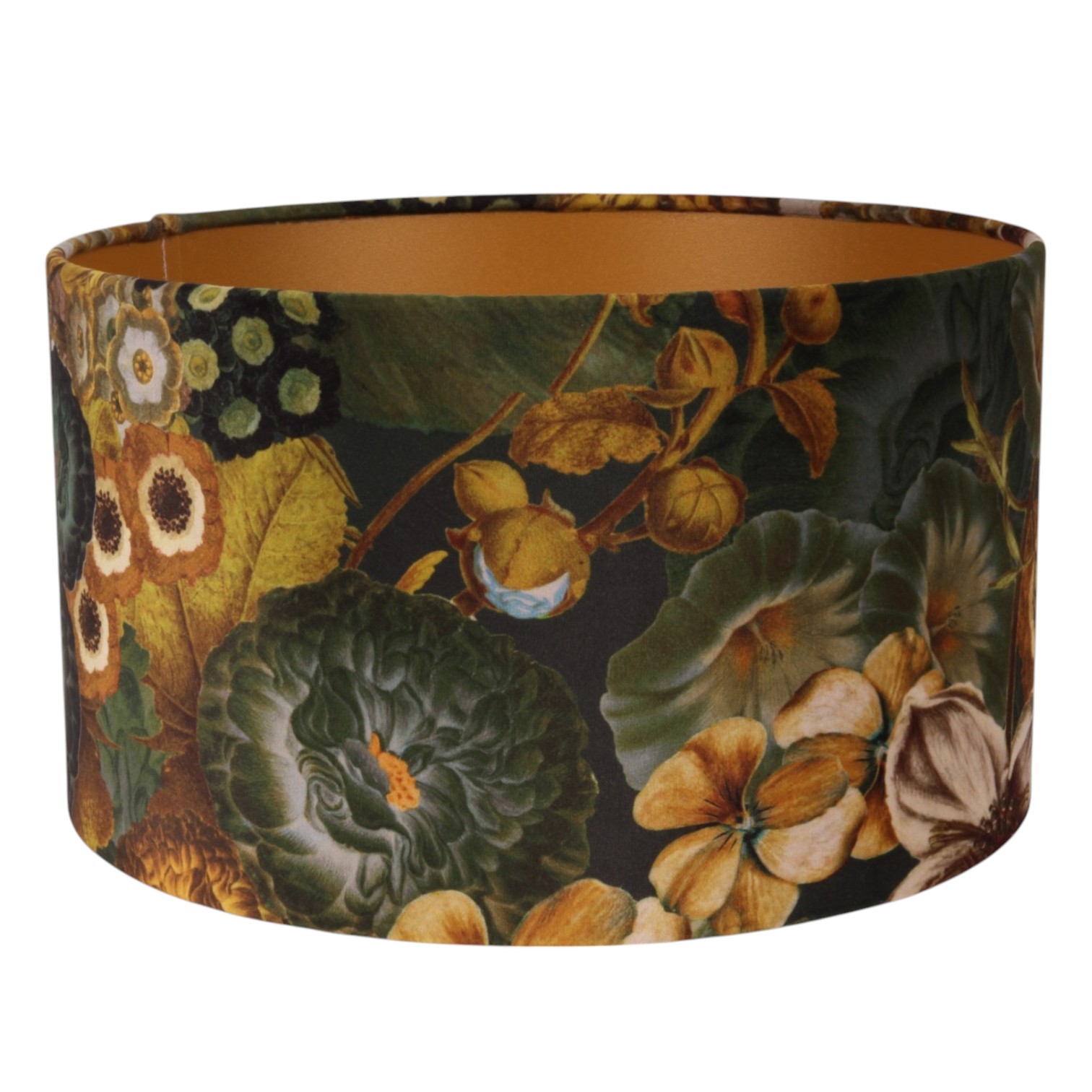 Lampenkap 30 cm - Bloemenprint - Groen - Stof
