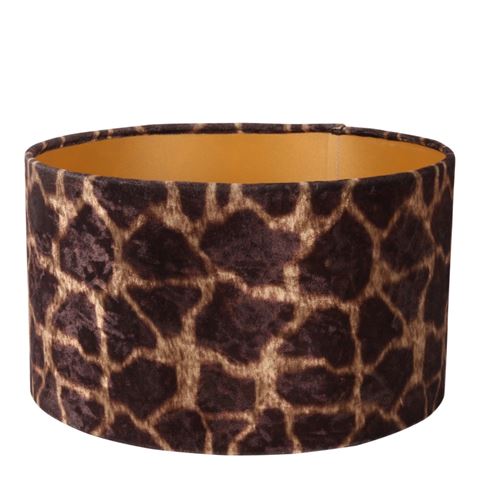 Lampshade 30 cm - Giraffe Print - Brown - Fabric