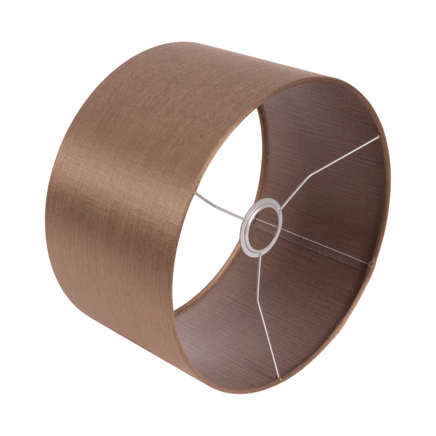 Lampenkap 30 cm - Cilinder - Aardebeige - Stof