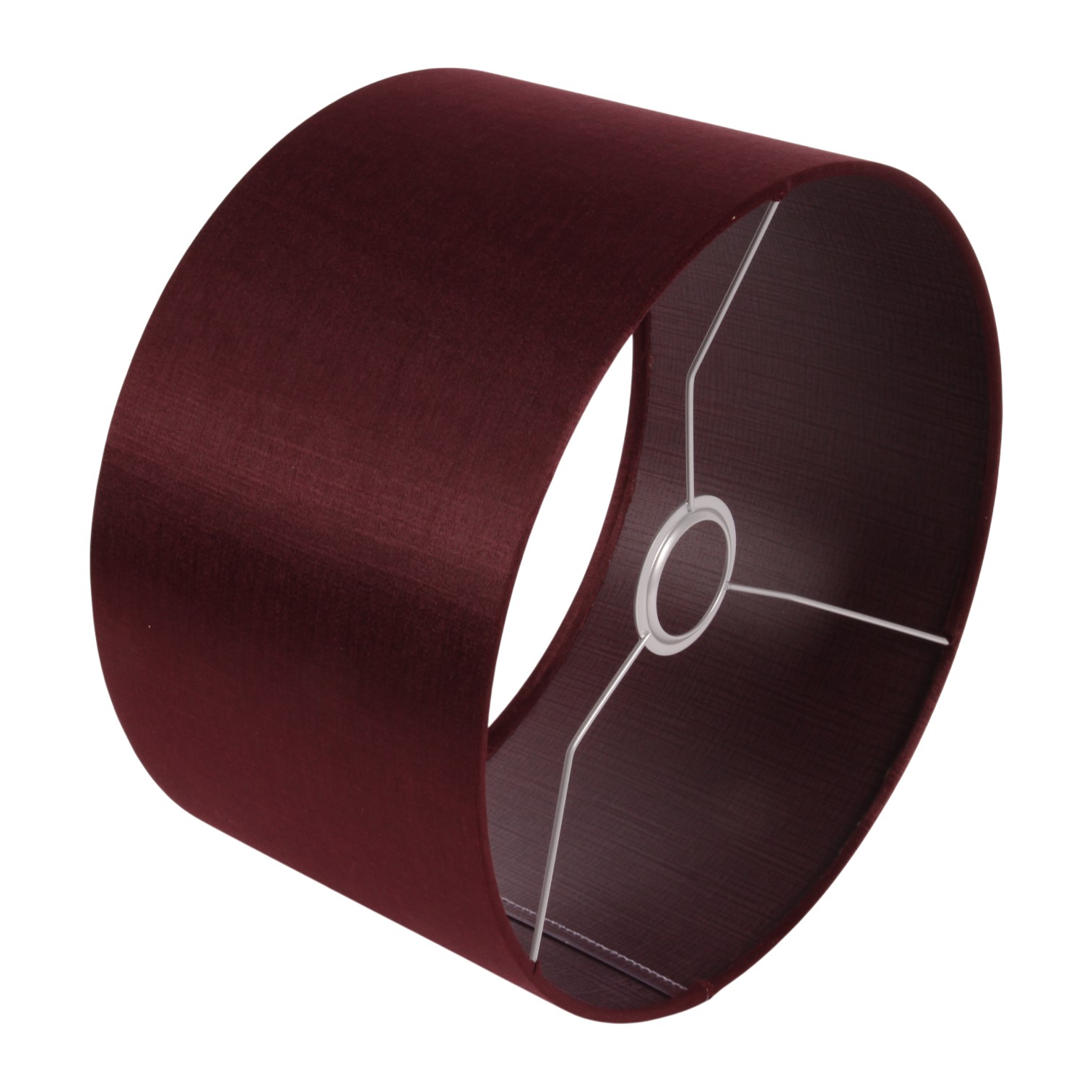 Lampenkap 30 cm - Cilinder - Rood - Stof