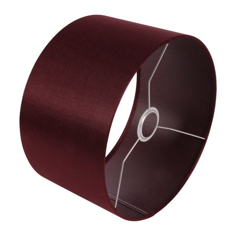 Lampshade 30 cm - Cylinder - Red - Fabric
