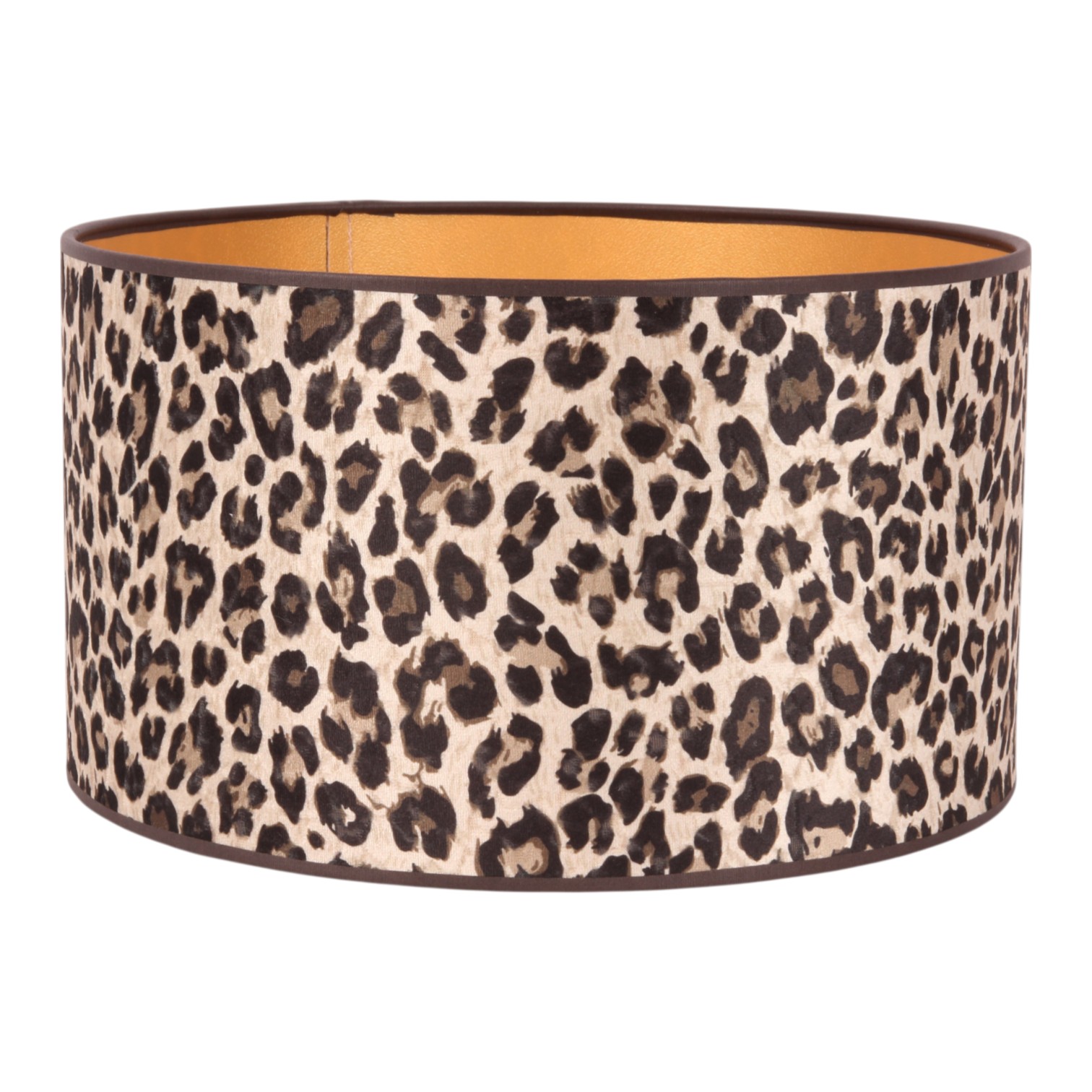 Lampenkap Cilinder 30 cm - Luipaardprint - Beige - Stof