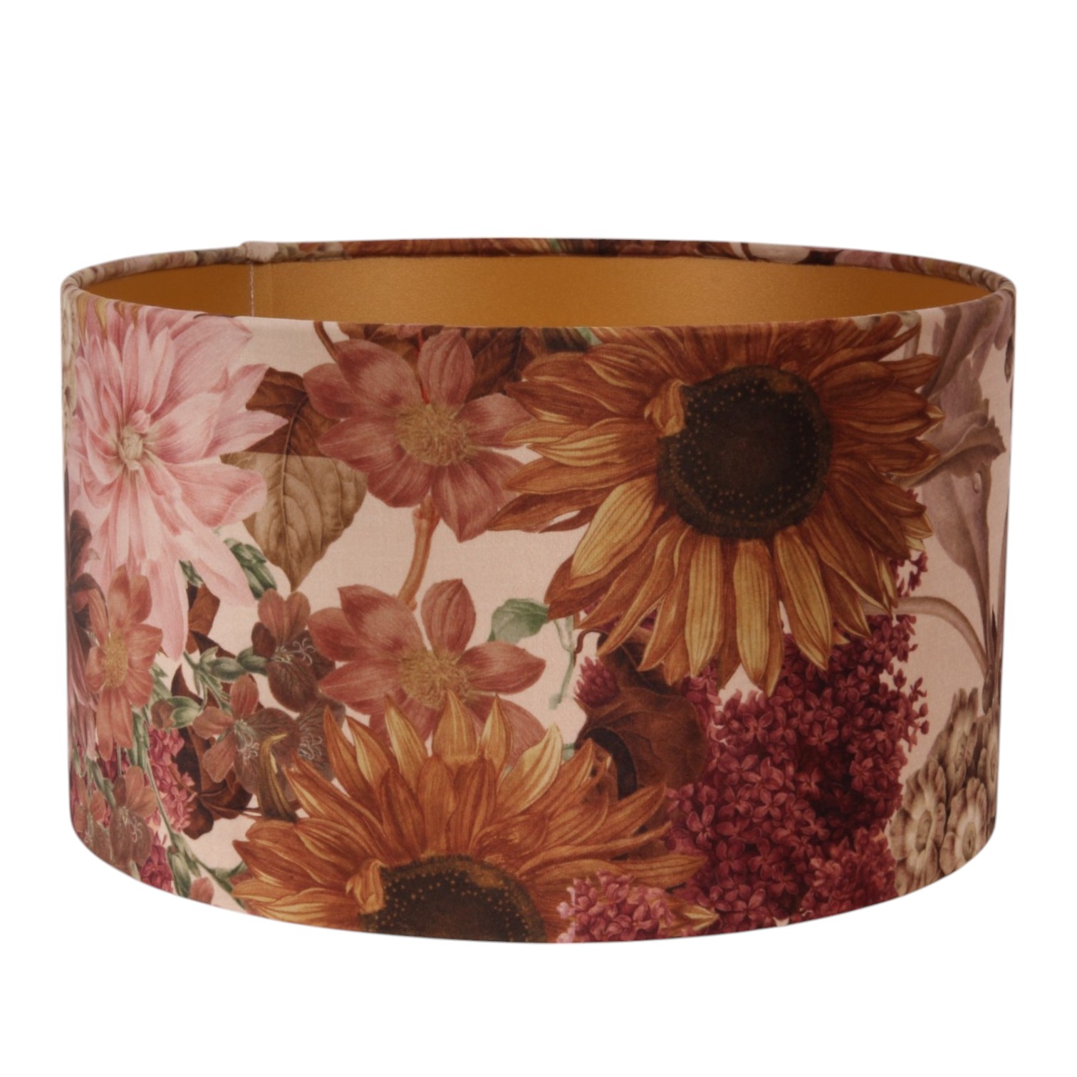 Lampenkap 30 cm - Bloemenprint - Roze - Stof