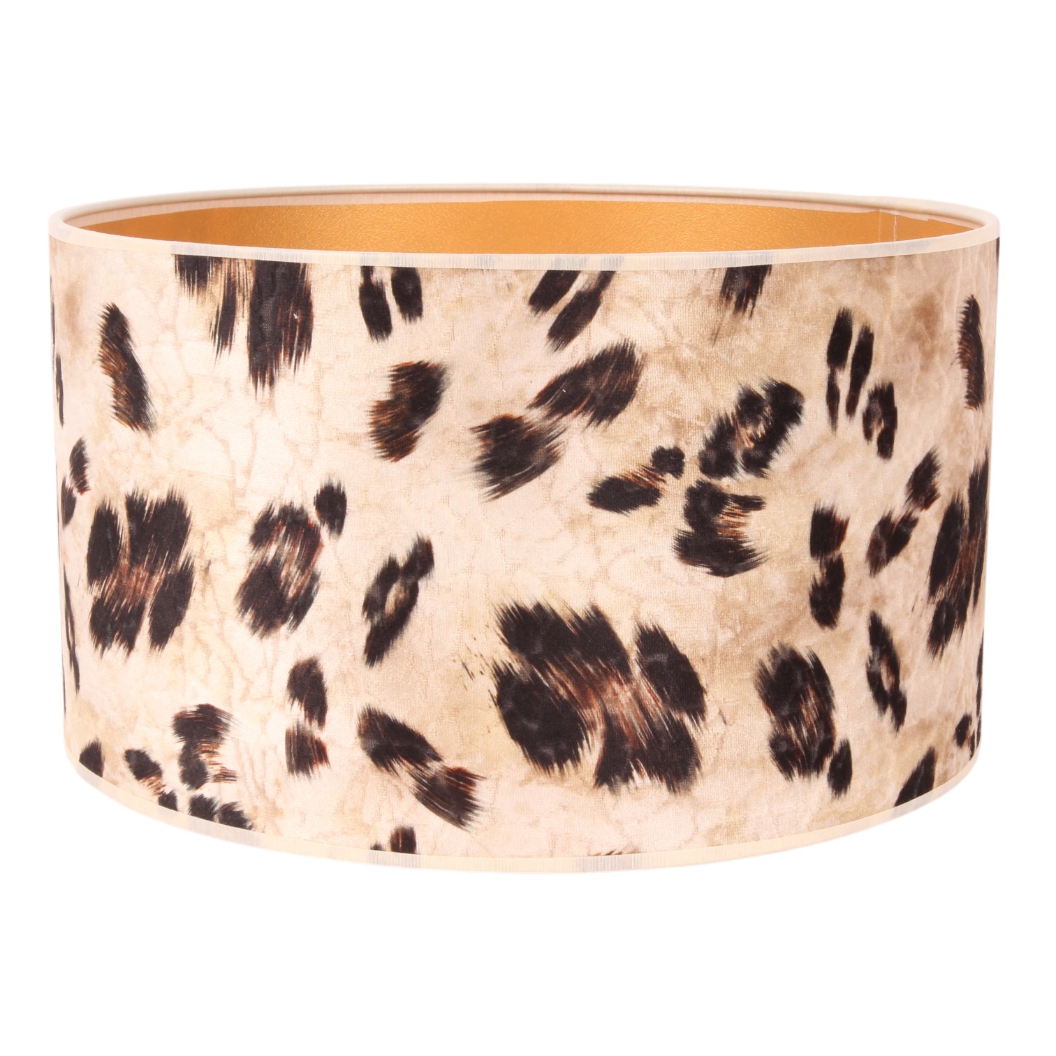 Lampenkap Cylinder 30 cm - Dierenprint - Beige - Stof