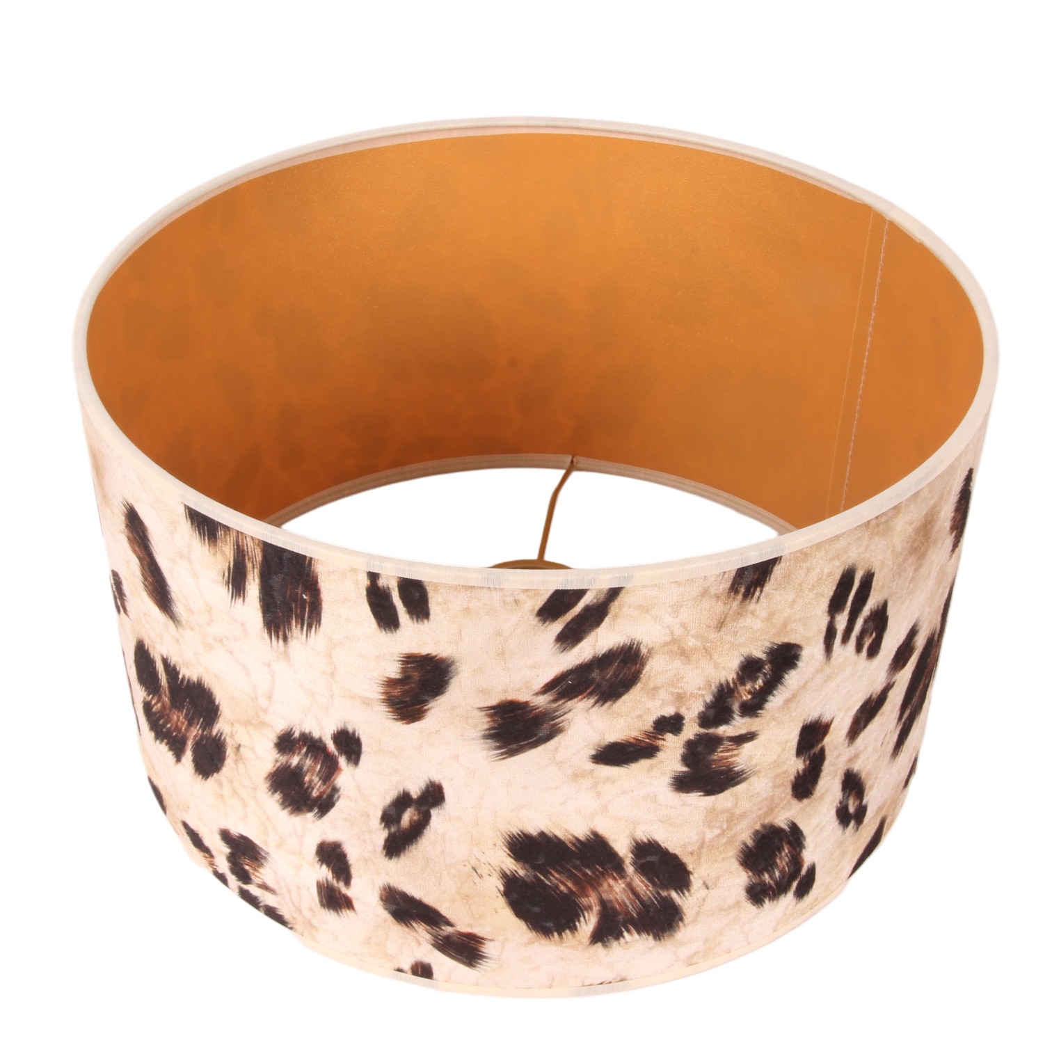 Lampenkap Cylinder 30 cm - Dierenprint - Beige - Stof