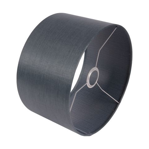 Lampshade 30 cm - Cylinder - Blue - Fabric