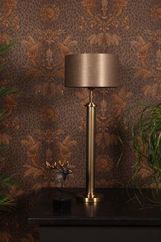 Lampenkap 30 cm - Cilinder - Groen - Stof