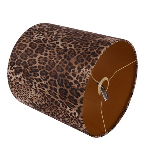 Lampenschirm 30 cm – Leopardenmuster – Braun – Stoff