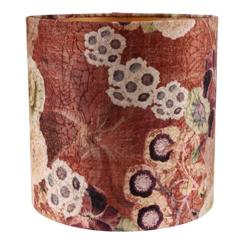 Lampshade 30 cm - Floral Print - Pink - Fabric
