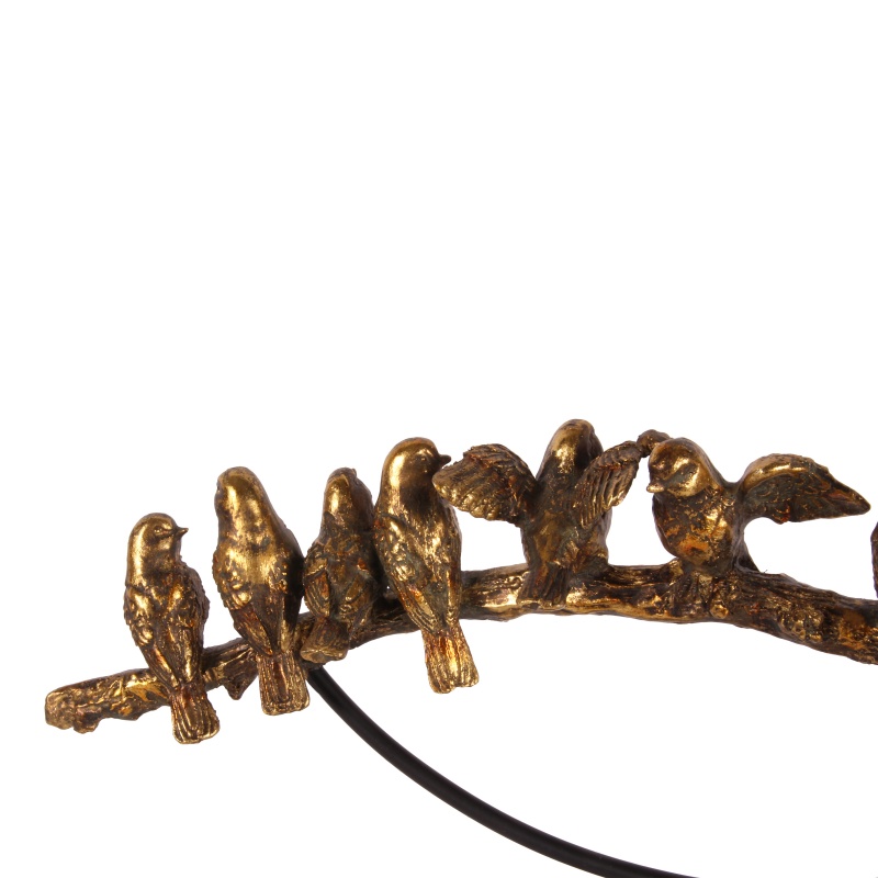 Ornament Vogels 30 cm - Goud - Resin