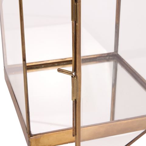 Display Box 30 cm - Goud - Koper / Glas