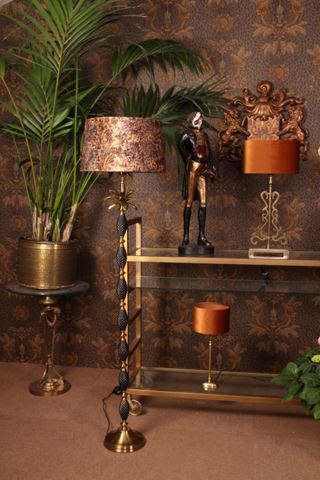 Vloerlamp Voet 132 cm - Palm - Goud - Aluminium