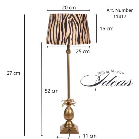 Tafellamp Voet 56 cm - Goud - Aluminium
