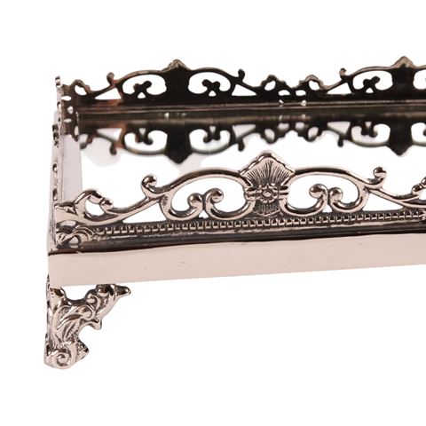 Plateau Miroir 63 cm - Argent - Laiton