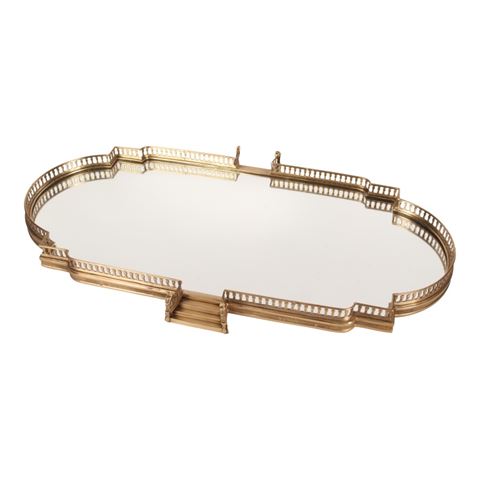 Plateau cuivre/miroir 85cm