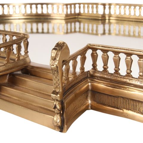 Plateau cuivre/miroir 85cm