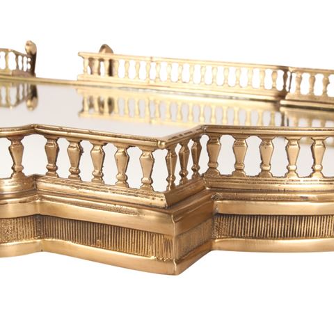 Plateau cuivre/miroir 85cm