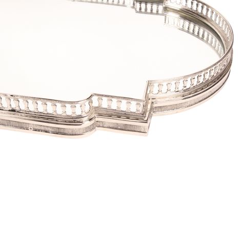 Plateau cuivre/miroir 85 cm