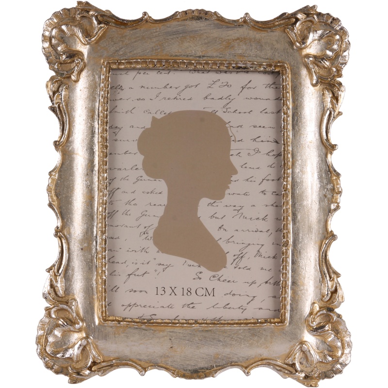 Fotolijst 13x18 cm - Zilver - Resin - Staand/Liggend