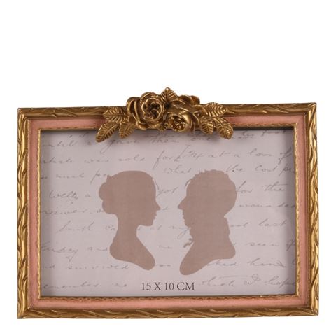 Fotolijst 15x10 cm - Roze - Resin - Liggend