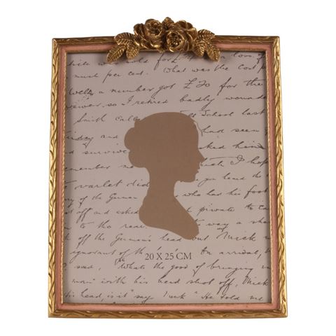 Fotolijst 20x25 cm - Roze - Resin - Staand