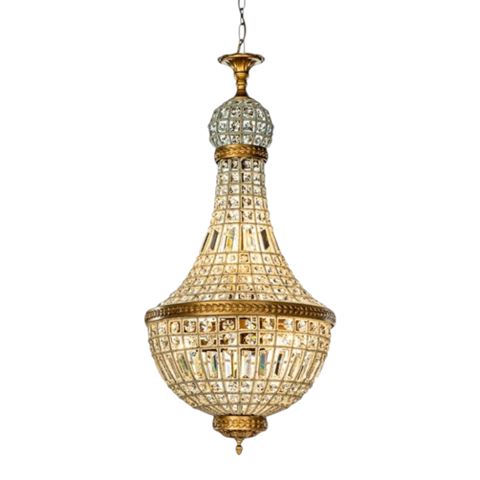 Kroonluchter Bombay 98 cm - Goud - IJzer & Glas