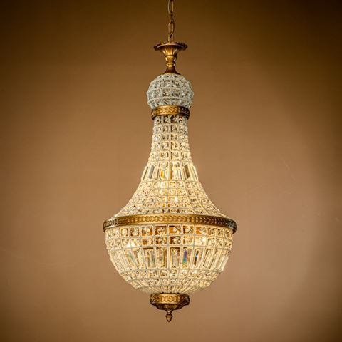 Kroonluchter Bombay 98 cm - Goud - IJzer & Glas