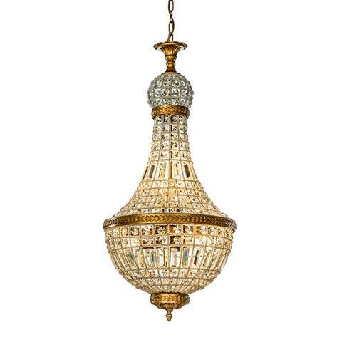 Kroonluchter Bombay 98 cm - Goud - IJzer & Glas