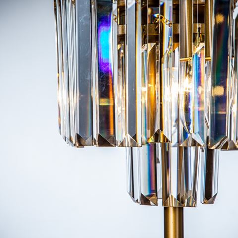 Tafellamp Hilton 55 cm - Goud - Glas