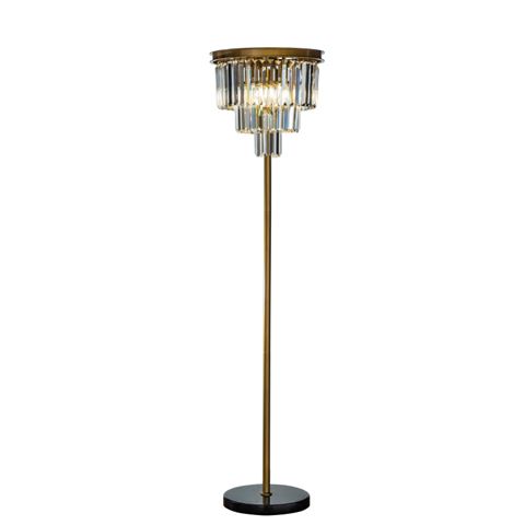 Vloerlamp Hlton 158 cm - Goud - Glas