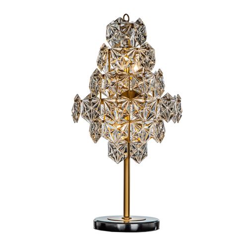 Tafellamp Delhi 81 cm - Goud - Ijzer & Glas