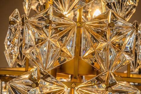 Tafellamp Delhi 81 cm - Goud - Ijzer & Glas