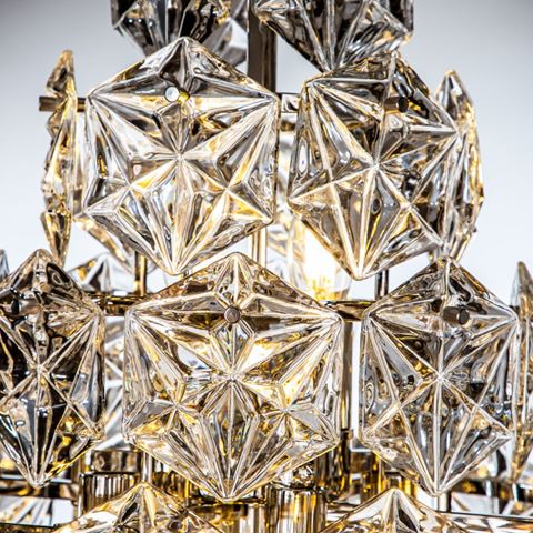 Lampe de Table Delhi 85 cm - Argent - Fer & Verre