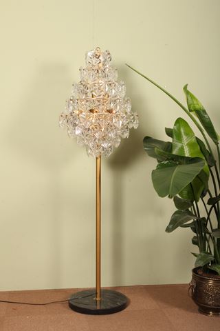 Vloerlamp Delhi 172 cm - Goud - Ijzer & Glas