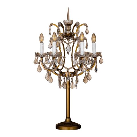 Table Lamp Memphis 85 cm - Gold - Iron & Glass