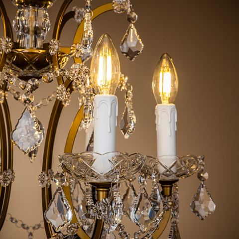 Table Lamp Memphis 85 cm - Gold - Iron & Glass
