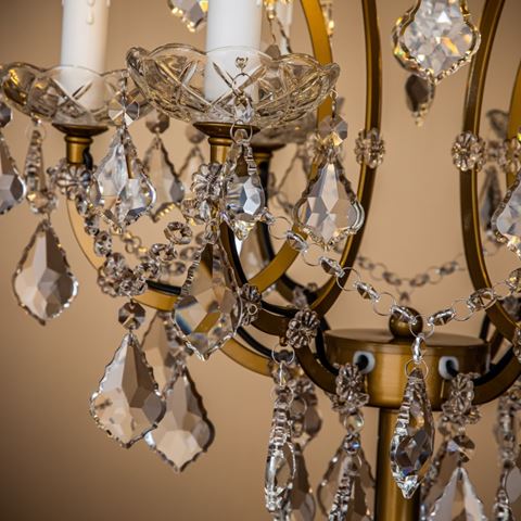 Table Lamp Memphis 85 cm - Gold - Iron & Glass